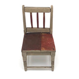 Sweet, Slightly Wonky Old Handmade Miniature Chair