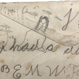 Two 1880s Blair Family  Letters and Envelopes with Scrawls and Little Drawings