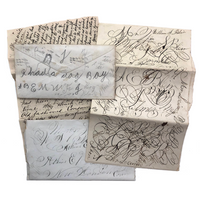Two 1880s Blair Family  Letters and Envelopes with Scrawls and Little Drawings