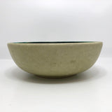 Stunning Green Art Pottery Bowl with Abstract Decoration