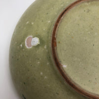 Stunning Green Art Pottery Bowl with Abstract Decoration