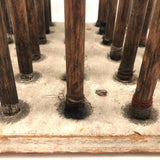 Gridded Wooden Spool Holder from Old Mill