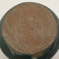 Chunky Matte Green Glazed Stoneware Jar