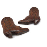 Beautifully Carved Treen Cowboy Boots!