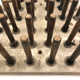 Gridded Wooden Spool Holder from Old Mill