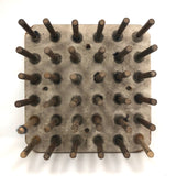 Gridded Wooden Spool Holder from Old Mill