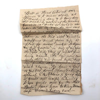 Two 1880s Blair Family  Letters and Envelopes with Scrawls and Little Drawings