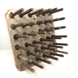 Gridded Wooden Spool Holder from Old Mill