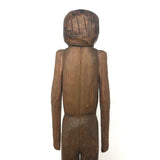 Wonderful Tall Primitively Carved Woman with Nailed on Arms