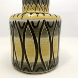 Hand-painted Mid Century Norwegian Bottle Style Vase