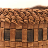 Beautiful Northwest Coast Fine Plaited Cedar Bark Basket