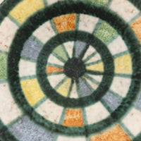 Mid-Century West German Pottery Bowl with Colorful Radial Design 