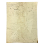 Mid-Century Gray Scale Geometric Forms Charcoal Drawing