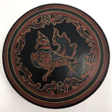 Burmese Yun-De Incised Lacquer Box with Hintha Bird