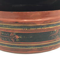 Burmese Yun-De Incised Lacquer Box with Hintha Bird