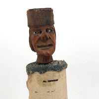 Hand-Carved Wooden Man with Hidden Tools!