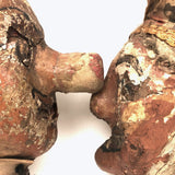 Amazing Old Punch and Judy Show Puppet Heads, A Pair