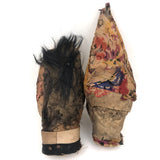 Amazing Old Punch and Judy Show Puppet Heads, A Pair
