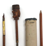 Hand-Carved Wooden Man with Hidden Tools!