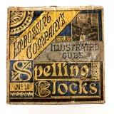 Terrific Early Embossing Company Blocks in Tenderly Mended Original Box