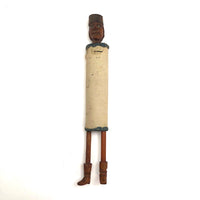 Hand-Carved Wooden Man with Hidden Tools!