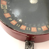 Vintage c. 1940s Handheld Mechanical Tin Roulette Wheel