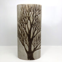 Andersen Design Mid-Century Tall Elliptical Vase with Tree