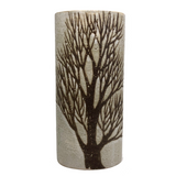 Andersen Design Mid-Century Tall Elliptical Vase with Tree