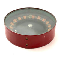 Vintage c. 1940s Handheld Mechanical Tin Roulette Wheel
