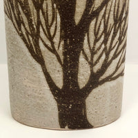 Andersen Design Mid-Century Tall Elliptical Vase with Tree