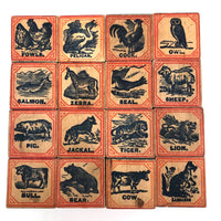 Terrific Early Embossing Company Blocks in Tenderly Mended Original Box