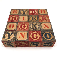 Terrific Early Embossing Company Blocks in Tenderly Mended Original Box