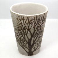 Andersen Design Mid-Century Tall Elliptical Vase with Tree