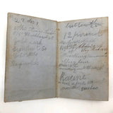 1853 Diary with Many Years of Varied Entries