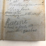 1853 Diary with Many Years of Varied Entries