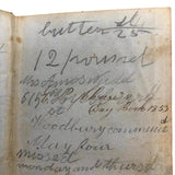 1853 Diary with Many Years of Varied Entries