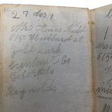 1853 Diary with Many Years of Varied Entries