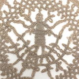 Fabulous, Strange Crocheted Lace Medallion with Figure