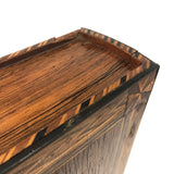 Beautiful Book Shaped Inlaid Folk Art Box with Bone Birds and Snake