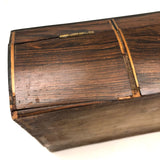 Beautiful Book Shaped Inlaid Folk Art Box with Bone Birds and Snake