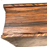 Beautiful Book Shaped Inlaid Folk Art Box with Bone Birds and Snake