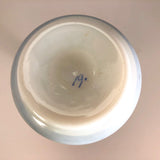 Hand-painted Glass Bud Vase With Orange and Black Details