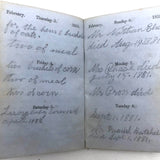 1853 Diary with Many Years of Varied Entries