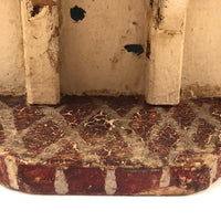 Marvelous Antique Folk Art Wooden House (Bank) with Alligator Paint