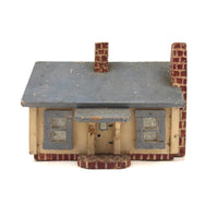 Marvelous Antique Folk Art Wooden House (Bank) with Alligator Paint