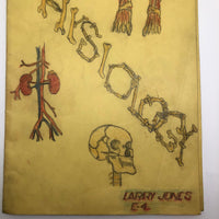 Larry Jones' Physiology Notebook with Cover Drawing and Diagrams