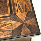 Beautiful Book Shaped Inlaid Folk Art Box with Bone Birds and Snake