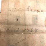 Wonderful 1858 Naive House Drawing, Signed