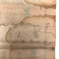 Wonderful 1858 Naive House Drawing, Signed