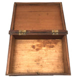 Beautiful Book Shaped Inlaid Folk Art Box with Bone Birds and Snake